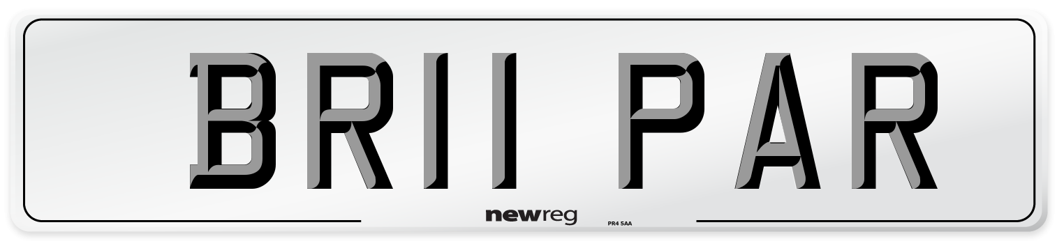 BR11 PAR Number Plate from New Reg